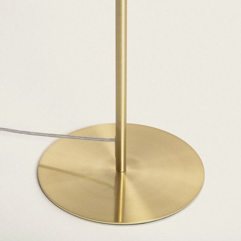 Lámpara de Pie Moon | 2 Luces E27 | Diseño Metal y Cristal
