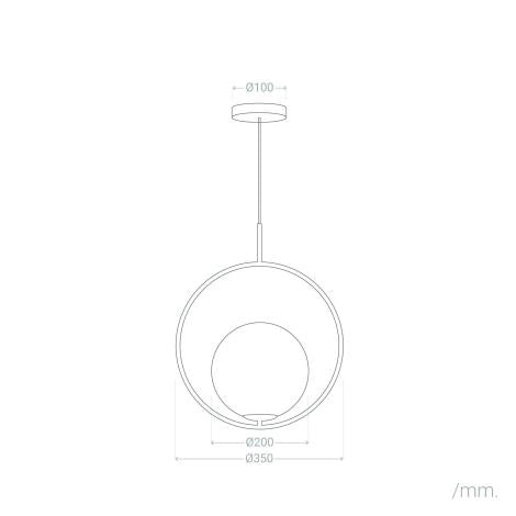 Lámpara Colgante | Cristal Opal | Diseño Moderno Premium