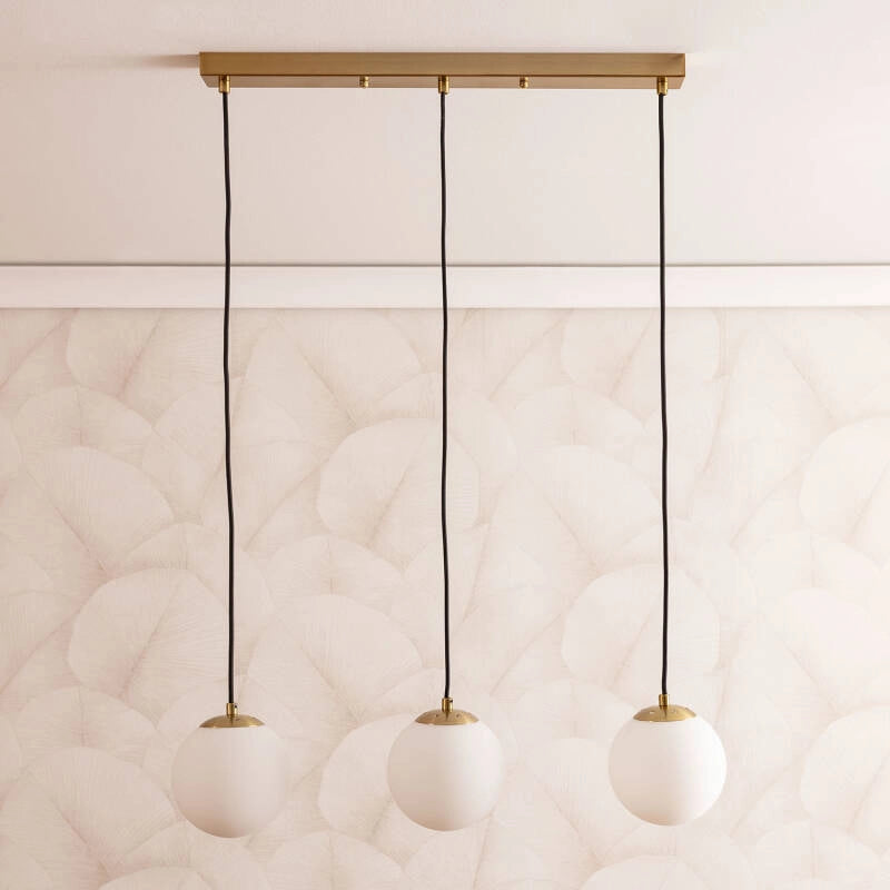 LÁMPARA DE COLGANTE DE DISEÑO PREMIUM, COLECCIÓN MOON 2. Metal y cristal