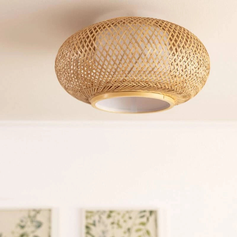 Lámpara de Techo Anutara de Bambú Natural | Diseño Artesanal
