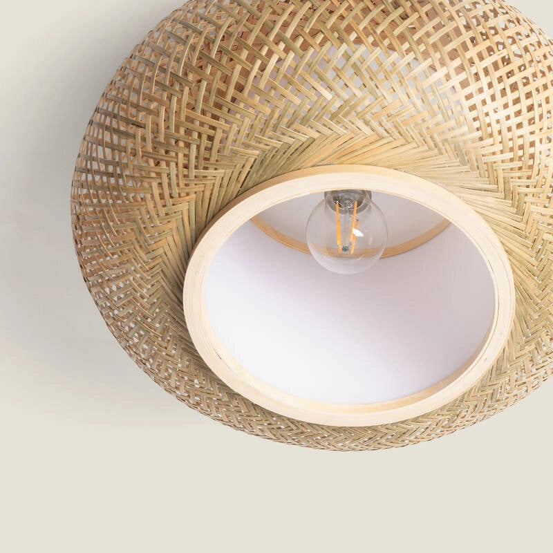 Lámpara de Techo Anutara de Bambú Natural | Diseño Artesanal