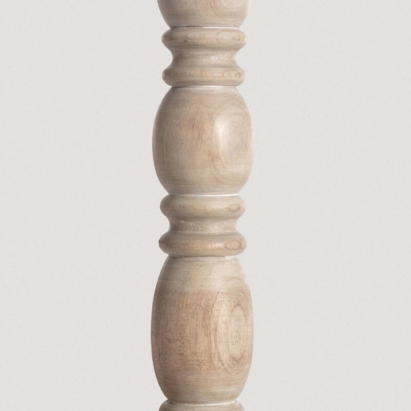 Lámpara de Mesa Wimar de Madera de Mango Natural | Artesanal