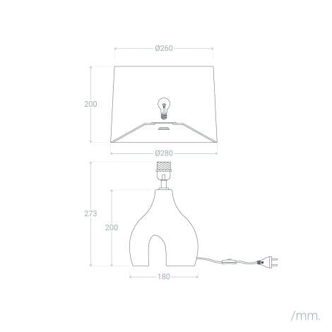 Lámpara de Mesa | Cerámica y Lino | Elegancia y Luz Cálida