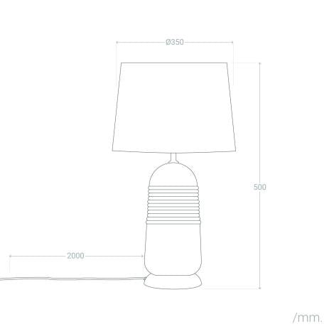 Lámpara de Mesa Cartagena | Madera de Mango Sostenible