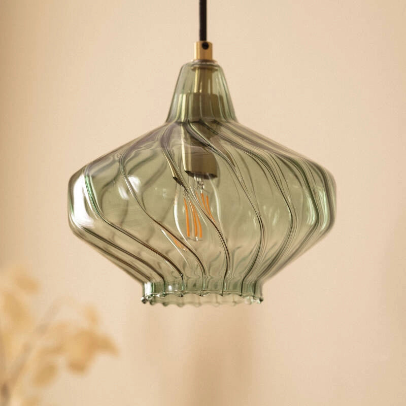 Lámpara Colgante Twist | Cristal Diseño Premium Años 20