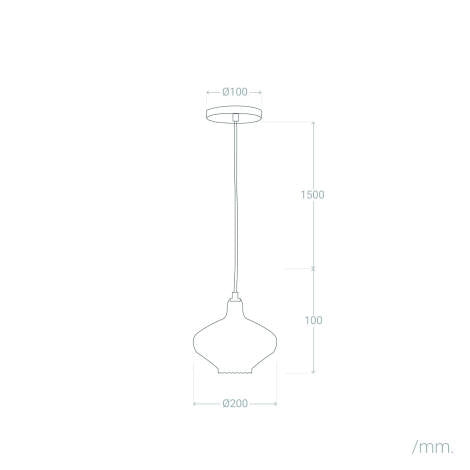 Lámpara Colgante Twist | Cristal Diseño Premium Años 20