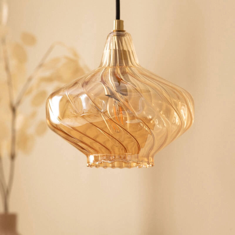 Lámpara Colgante Twist | Cristal Diseño Premium Años 20