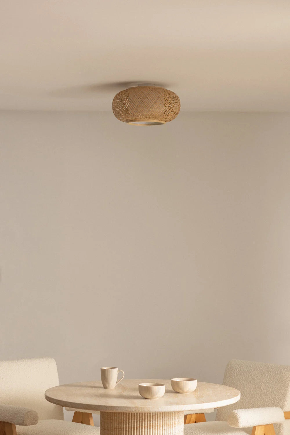 Lámpara de Techo Anutara de Bambú Natural | Diseño Artesanal