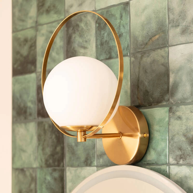 Lámpara de Pared | Diseño Premium | Cristal Opaco Vintage