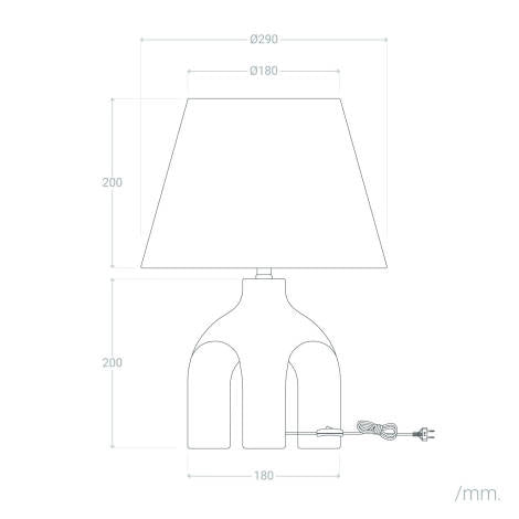 Lámpara Mesa Set | Papel Trenzado Natural Ambiente Acogedor