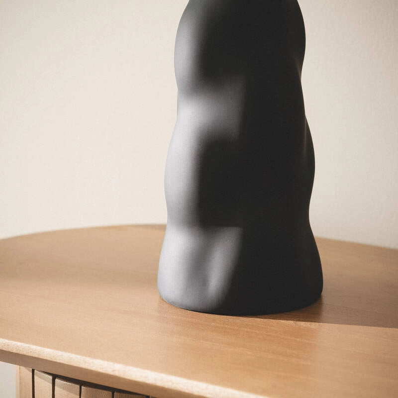 Lámpara Mesa | Lino y Metal | Diseño Contemporáneo Elegante