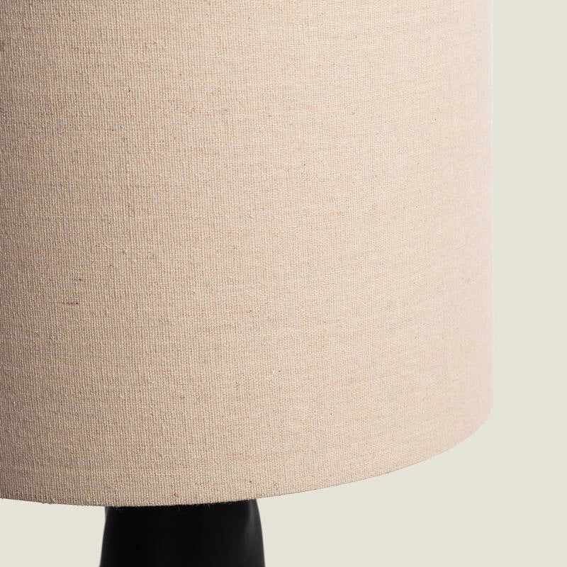 Lámpara Mesa | Lino y Metal | Diseño Contemporáneo Elegante