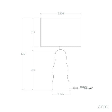 Lámpara Mesa | Lino y Metal | Diseño Contemporáneo Elegante