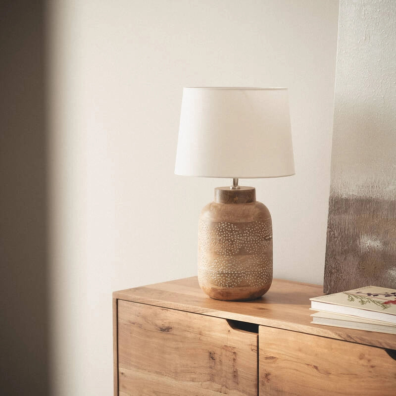 Lámpara Mesa Salomón | Madera Natural | Diseño Minimalista Lámpara Mesa Salomón P: madera natural de alta calidad. Diseño minimalista. Aporta luz cálida y acogedora. Ideal para leer o trabajar. ¡Elegancia duradera!
