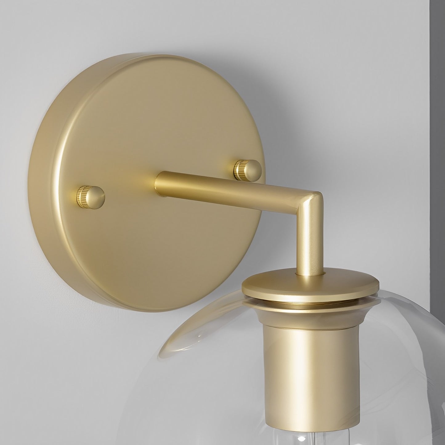 Lámpara de Pared | Diseño Retro Premium | Metal y Cristal