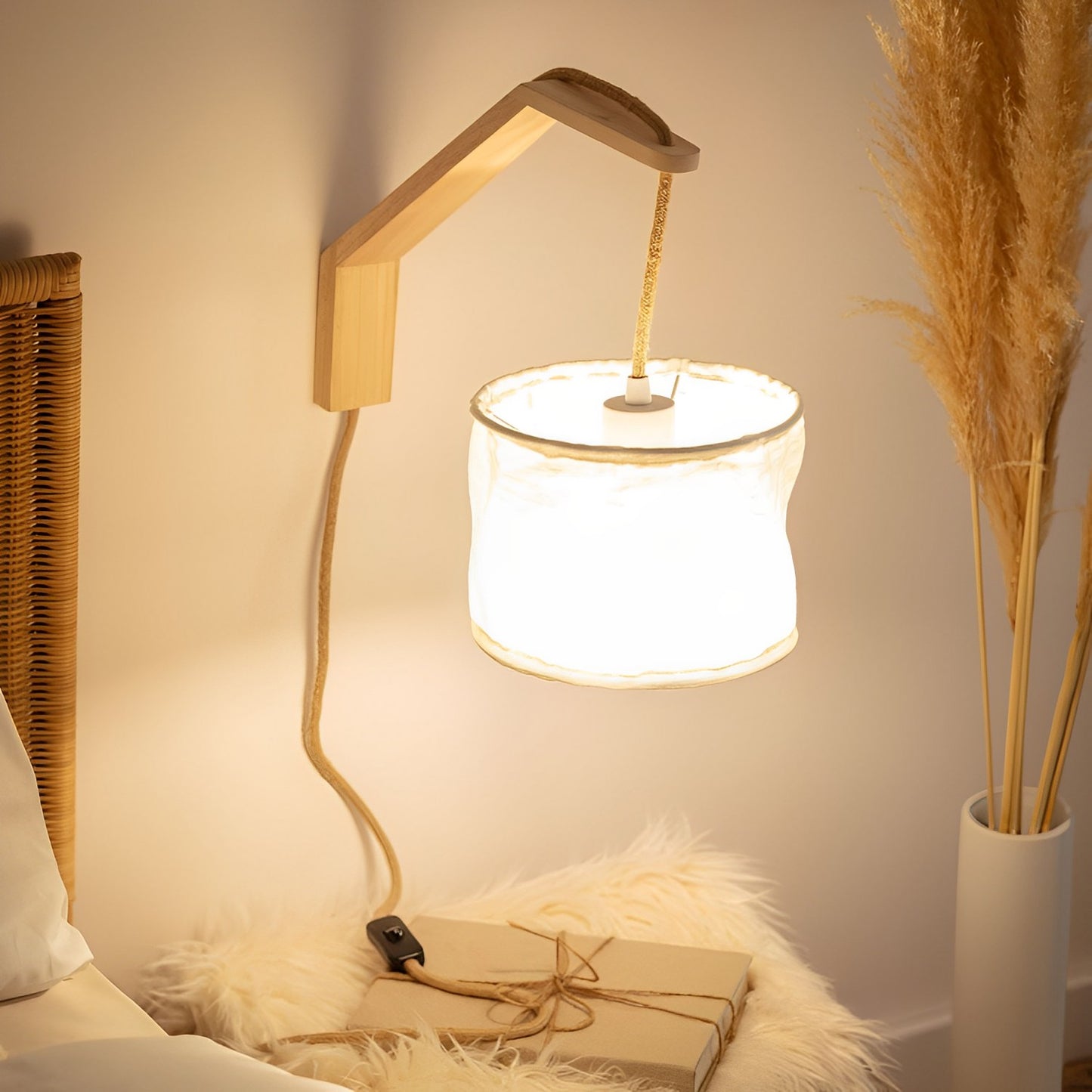 Lámpara de Pared Asya de Madera – Estilo y Calidez