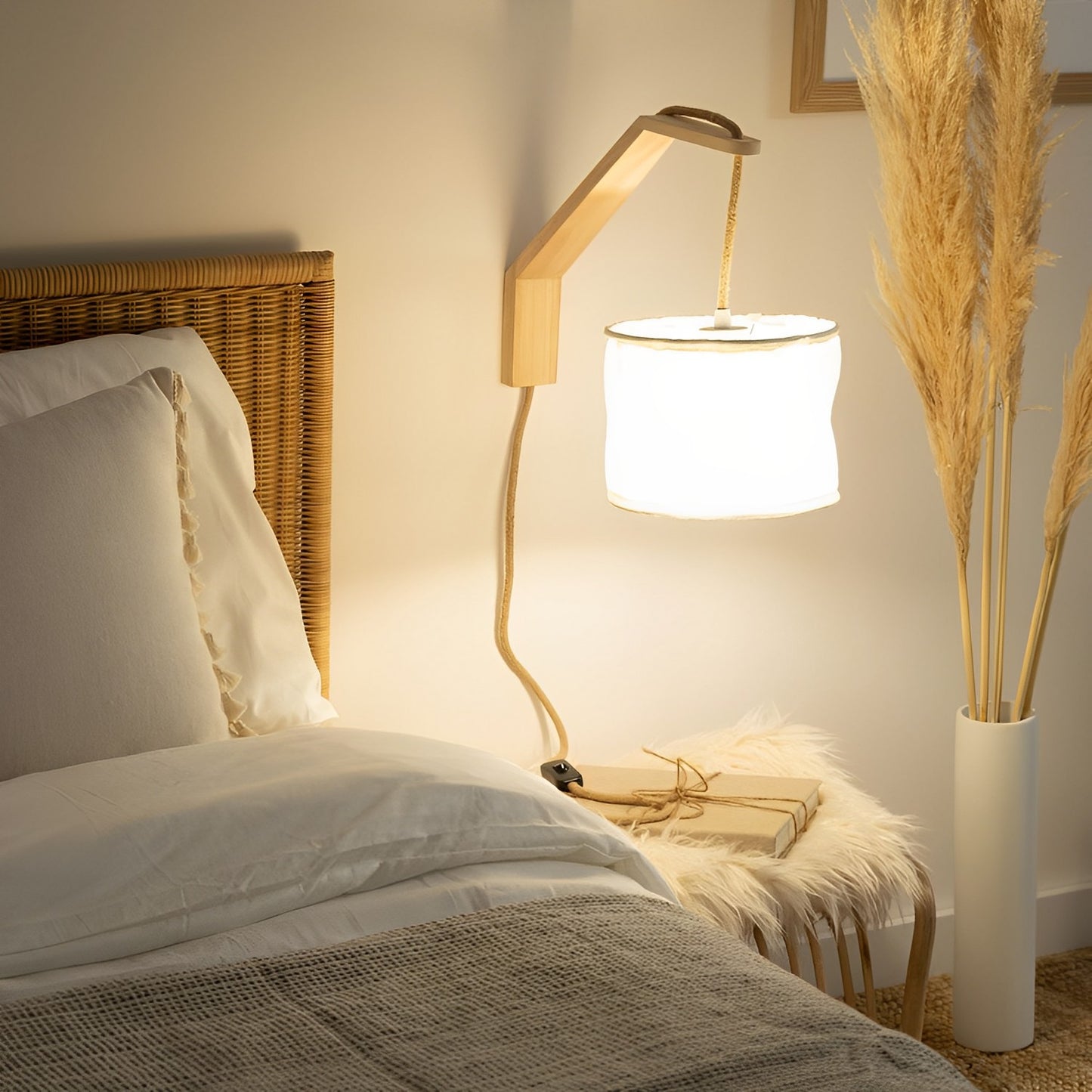 Lámpara de Pared Asya de Madera – Estilo y Calidez