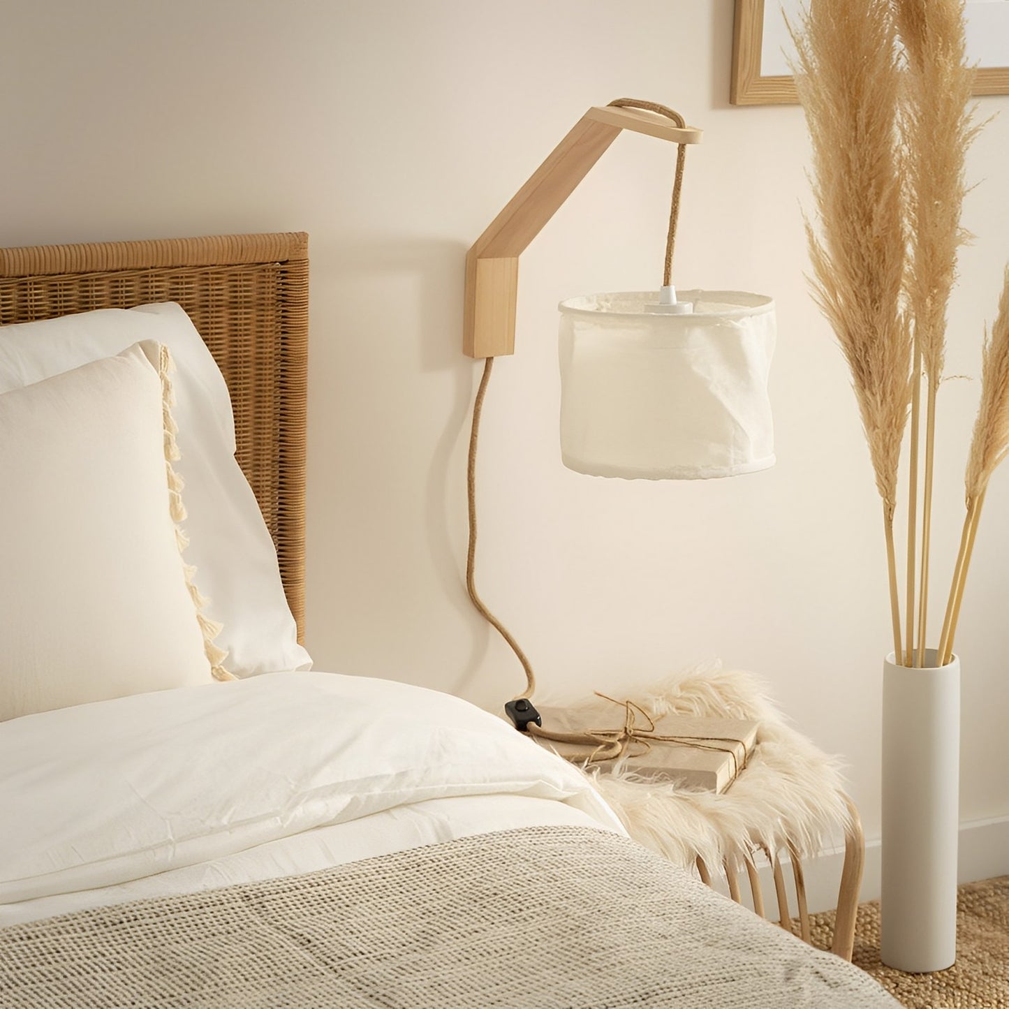 Lámpara de Pared Asya de Madera – Estilo y Calidez