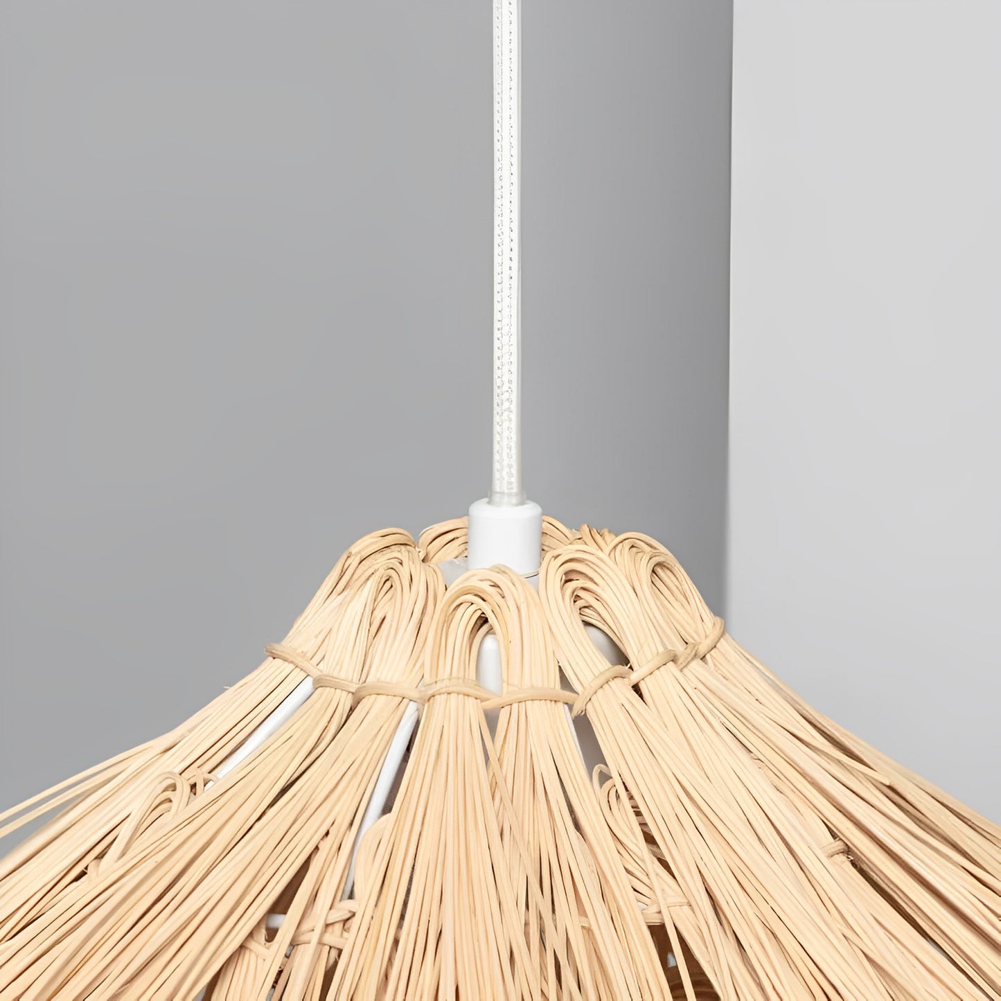 Lámpara colgante en ratán natural | Boho-Chic artesanal
