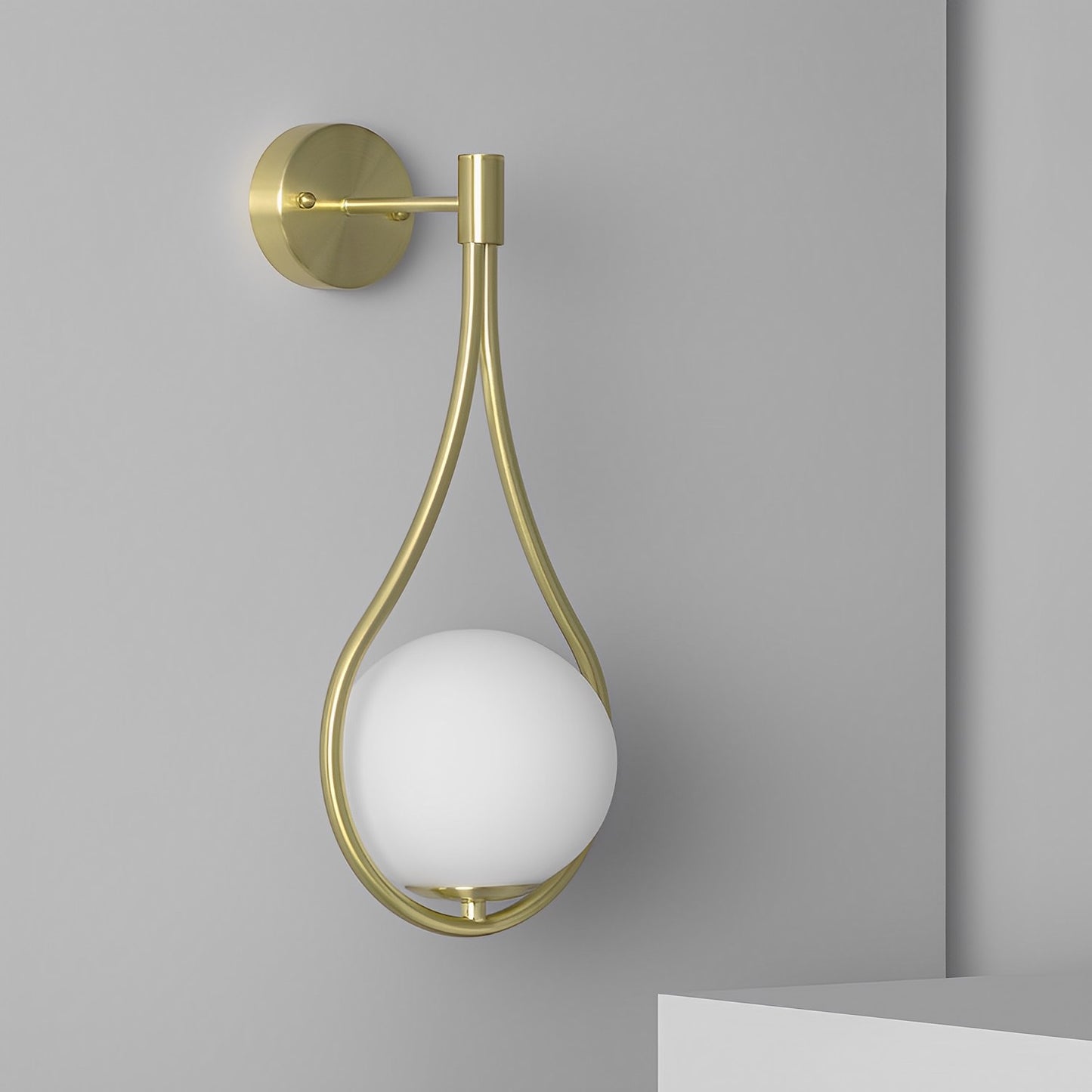 Lámpara de Pared Diseño Art Decó | Metal y Cristal Elegante