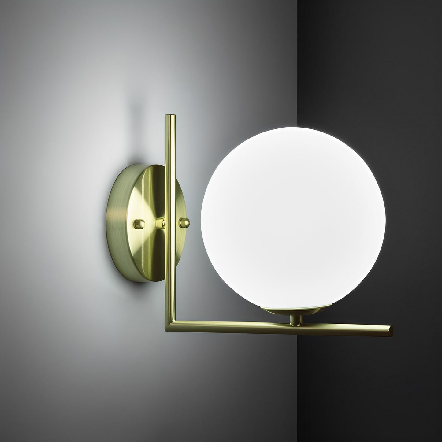 Lámpara de Pared | Metal y Cristal | Diseño Premium Elegante