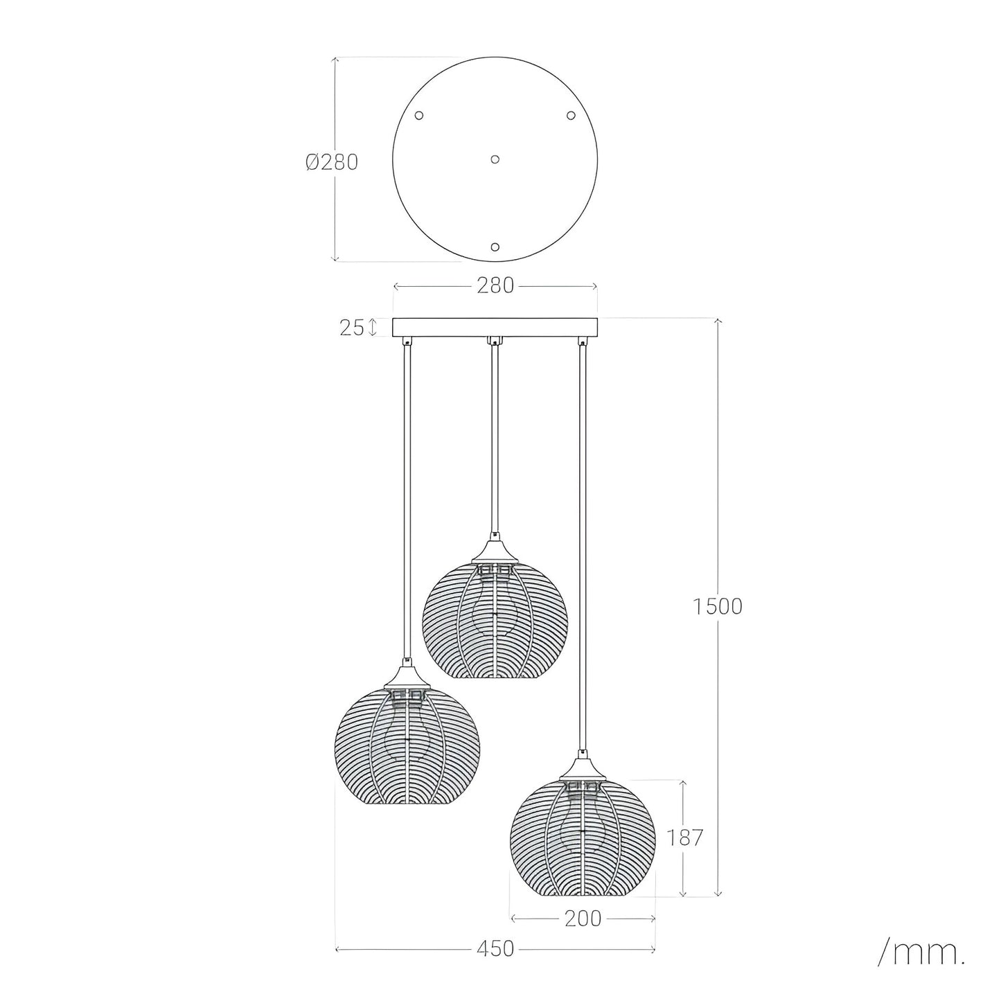 Lámpara Colgante de Diseño Vintage Edén – Metal y Cristal