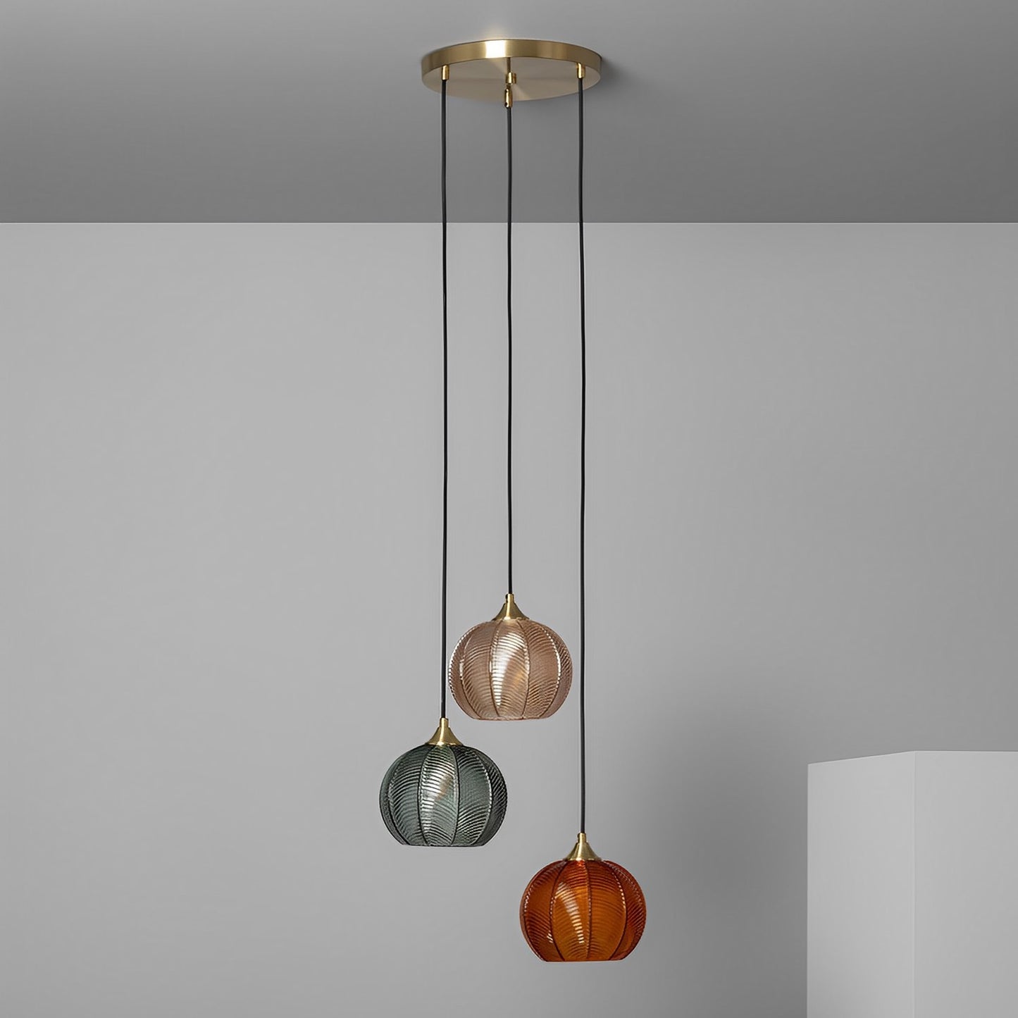 Lámpara Colgante de Diseño Vintage Edén – Metal y Cristal