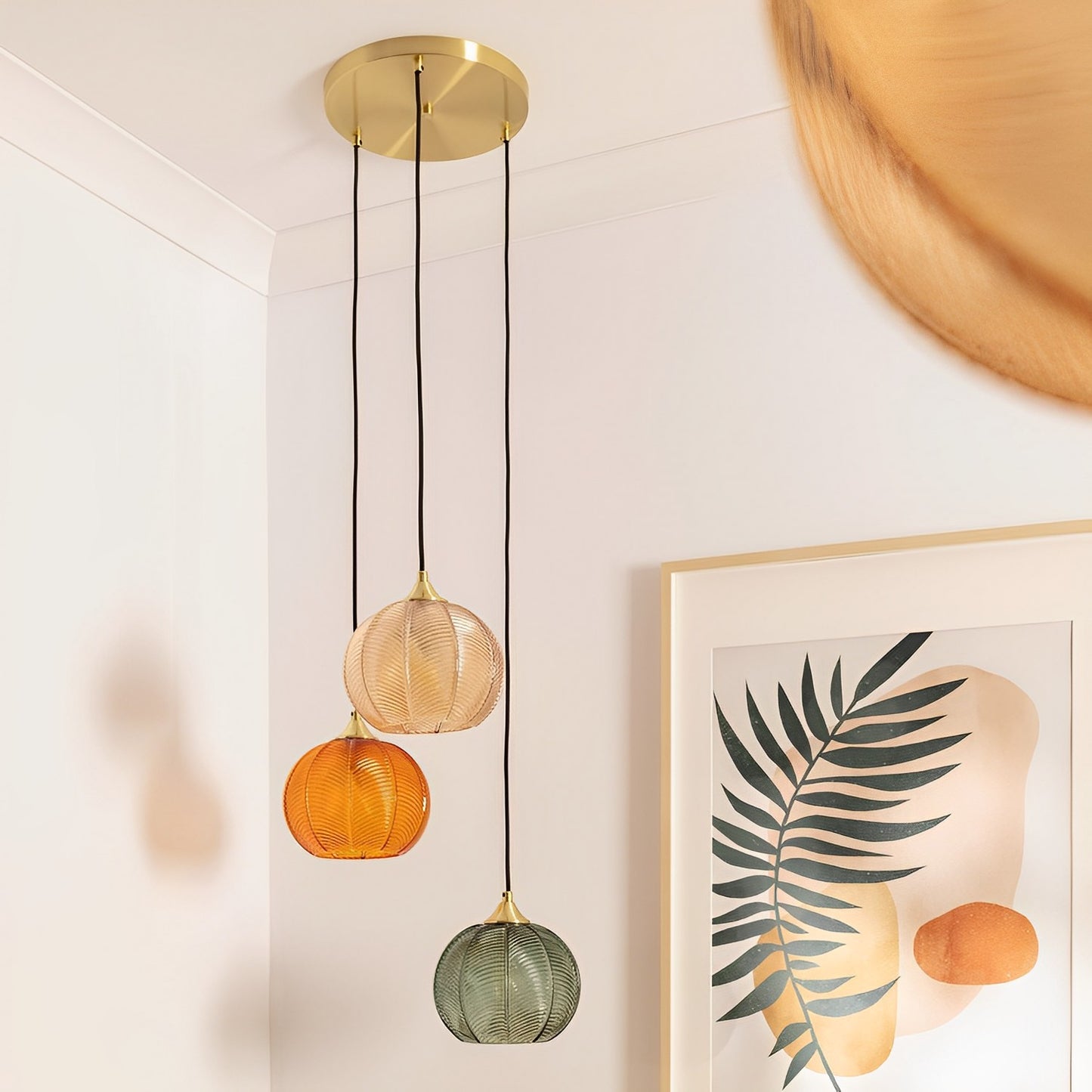 Lámpara Colgante de Diseño Vintage Edén – Metal y Cristal