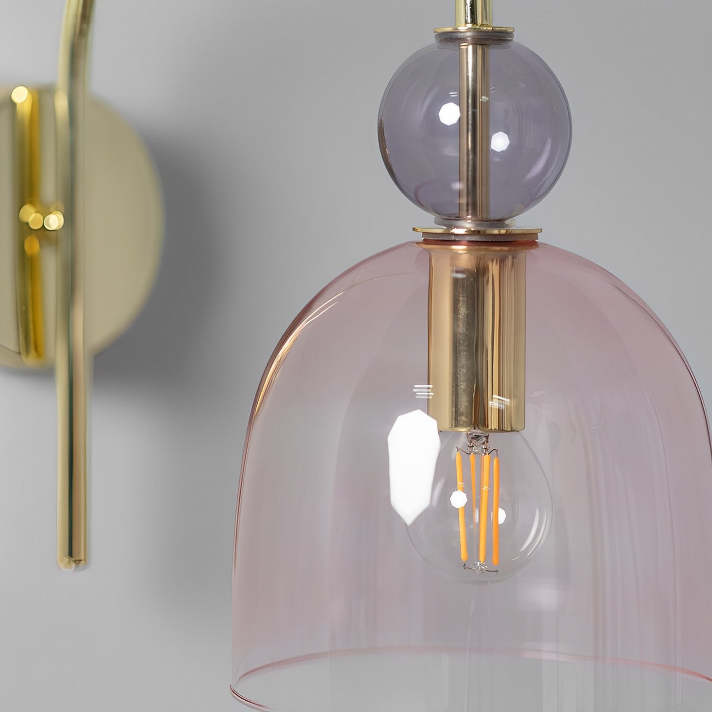 Lámpara de Pared | Diseño Premium Vintage | Cristal Color