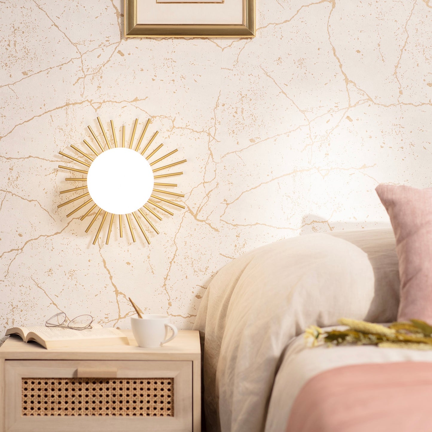 Lámpara de Pared | Metal y Cristal | Diseño Premium Elegante