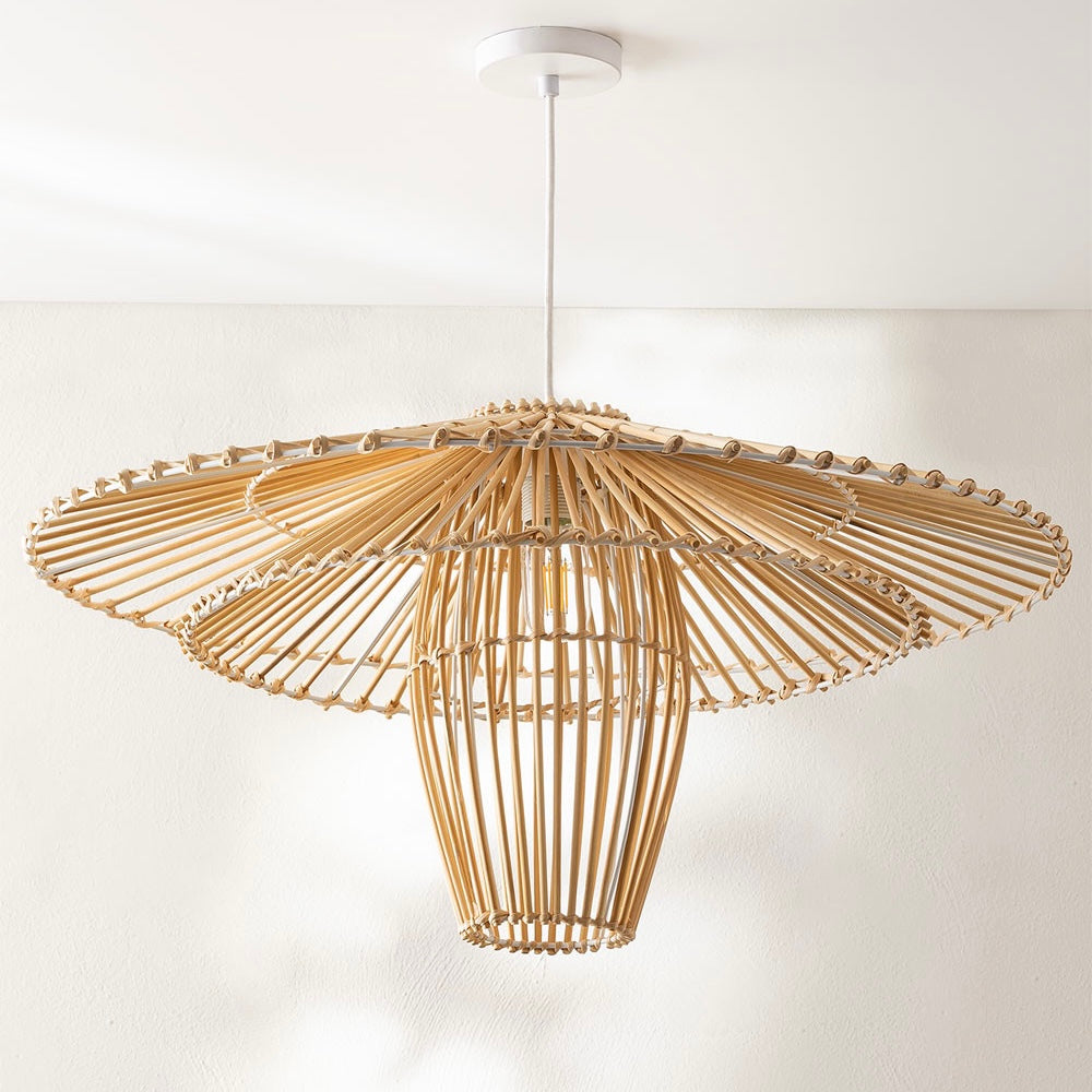 Lámpara Colgante Susil - Artesanía en Bambú Natural