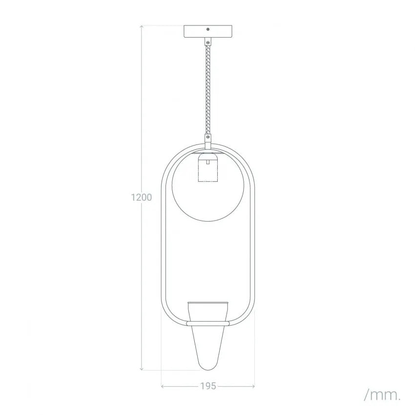 Lámpara Colgante | Diseño Premium | Metal y Cristal Vintage