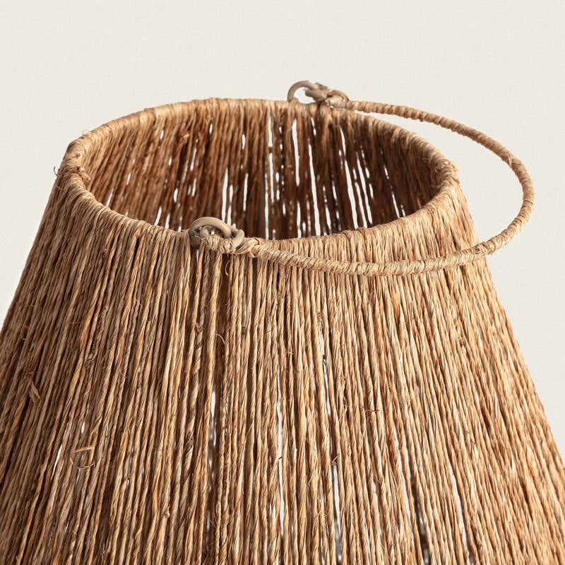 LÁMPARA DE SUELO BUPPHA, ELABORADA A MANO CON YUTE NATURAL