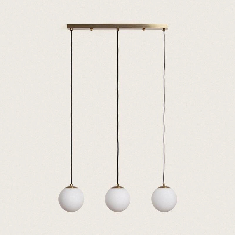 LÁMPARA DE COLGANTE DE DISEÑO PREMIUM, COLECCIÓN MOON 2. Metal y cristal