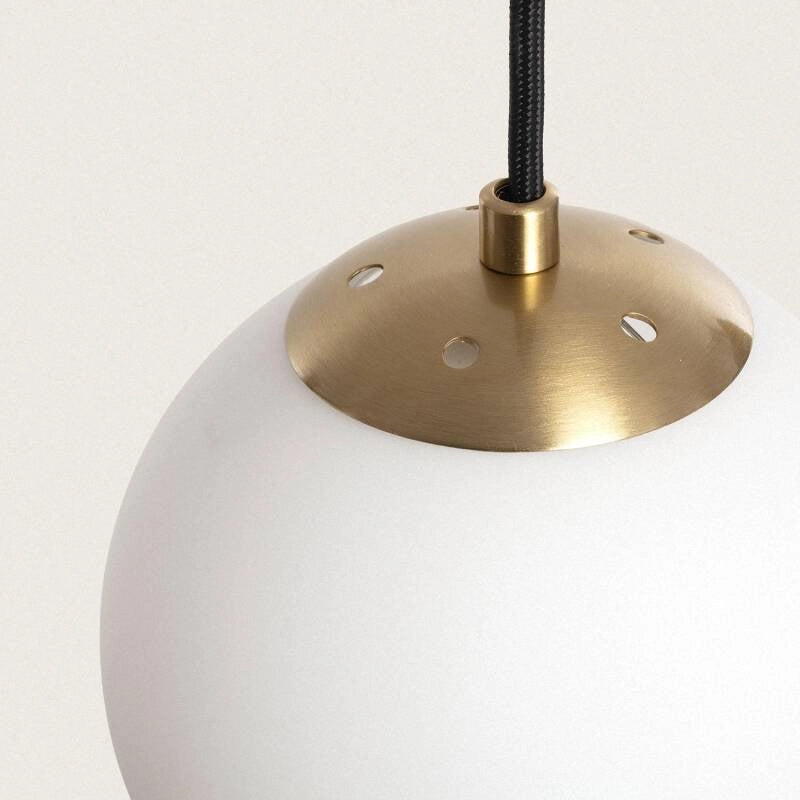 LÁMPARA DE COLGANTE DE DISEÑO PREMIUM, COLECCIÓN MOON 2. Metal y cristal