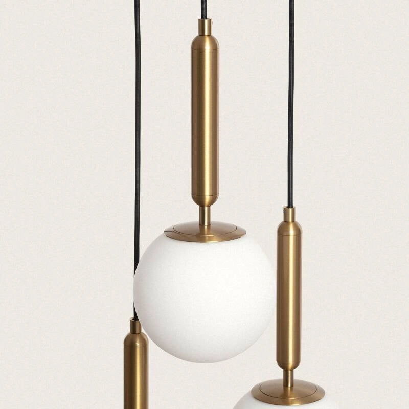 LÁMPARA DE PIE DE DISEÑO PREMIUM, COLECCIÓN YING. Metal y Cristal