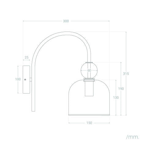 LÁMPARA DE PARED DE DISEÑO PREMIUM, LAVANA