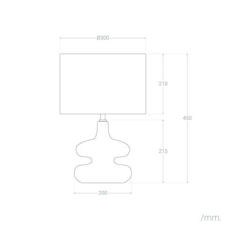 LÁMPARA DE MESA COLECCIÓN GEMI, ELABORADA A MANO CON CERÁMICA