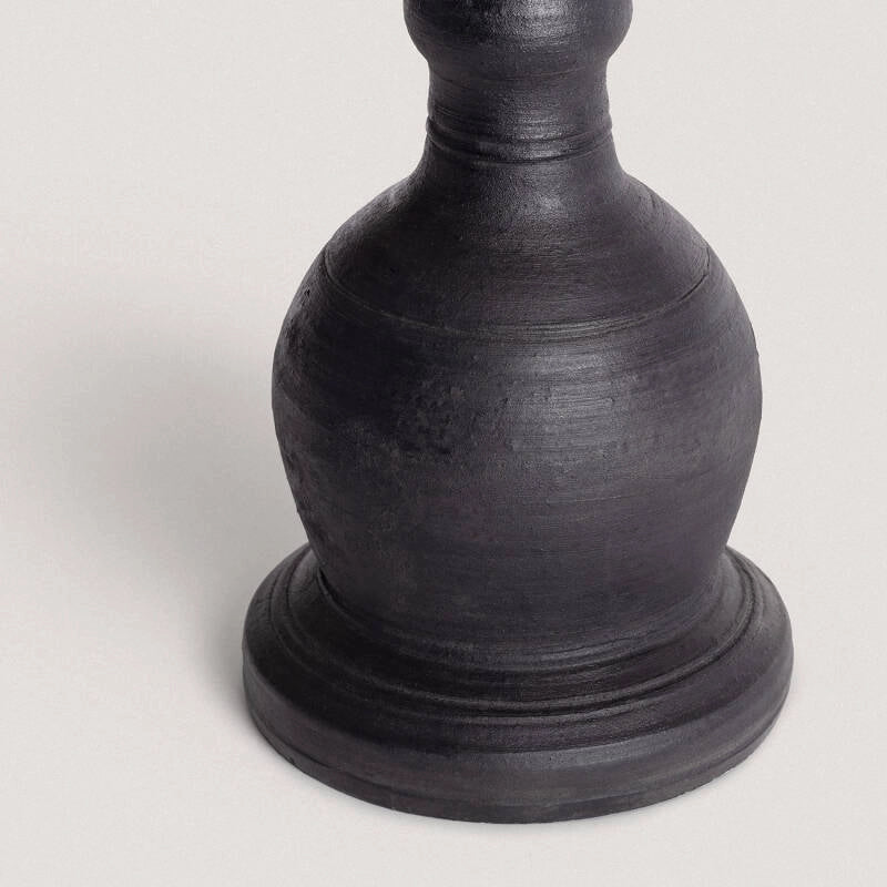 LÁMPARA DE MESA COLECCIÓN SHUI, ELABORADA A MANO CON LOZA Y FIBRAS NATURALES.