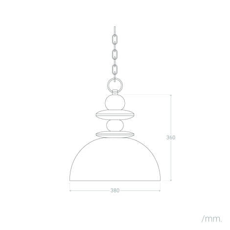 LÁMPARA COLGANTE KATU, ELABORADA CON MADERA DE MANGO NATURAL.