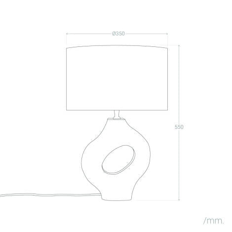 LÁMPARA DE MESA COLECCIÓN SHUI, ELABORADA A MANO CON MADERA DE MANGO NATURAL.