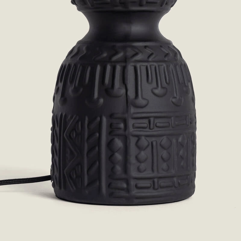 LÁMPARA DE MESA COLECCIÓN SAMOA D, ELABORADA CON CERÁMICA.