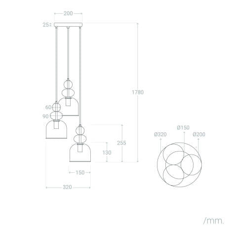LÁMAPARA COLGANTE DE DISEÑO PREMIUM, COLECCIÓN OM.