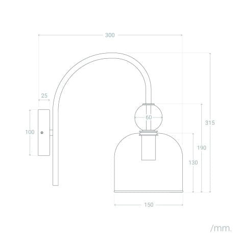 LÁMPARA DE PARED DE DISEÑO PREMIUM, COLECCIÓN OM.