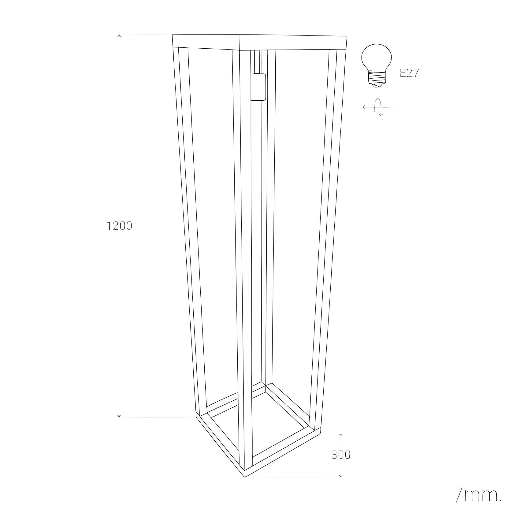 LÁMPARA DE PIE COLECCIÓN ARHAT, ELABORADA A MANO CON MADERA