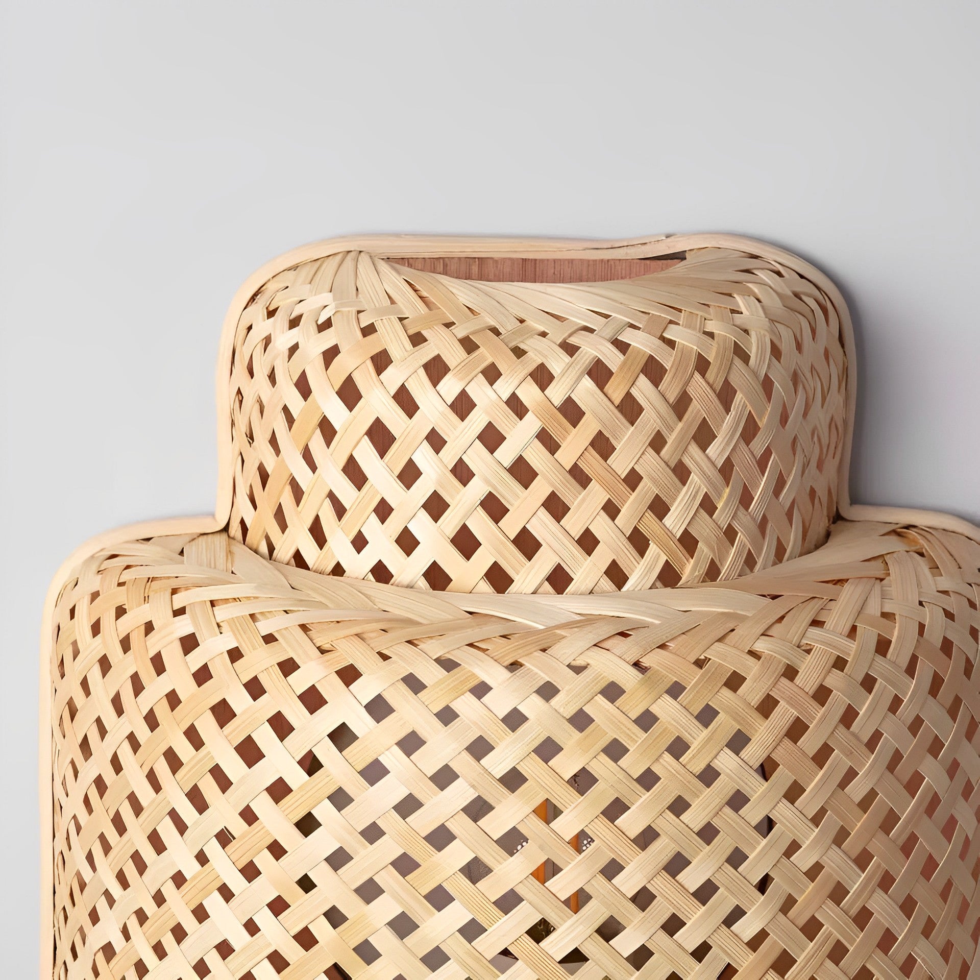 Lámpara de Pared Yamir en Bambú Natural – Boho Chic